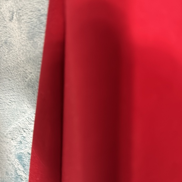 Gracia cranberry red hi low peplum mock neck size M back zip top - Picture 9 of 9